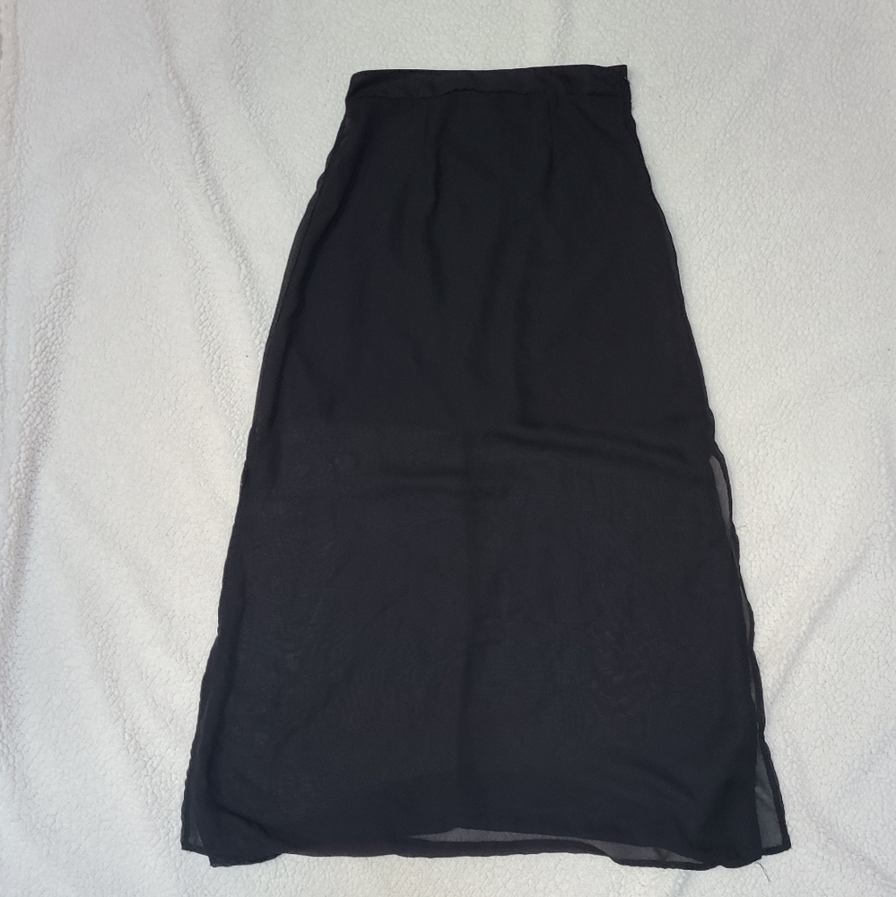 Charlotte Russe sheer maxi skirt S